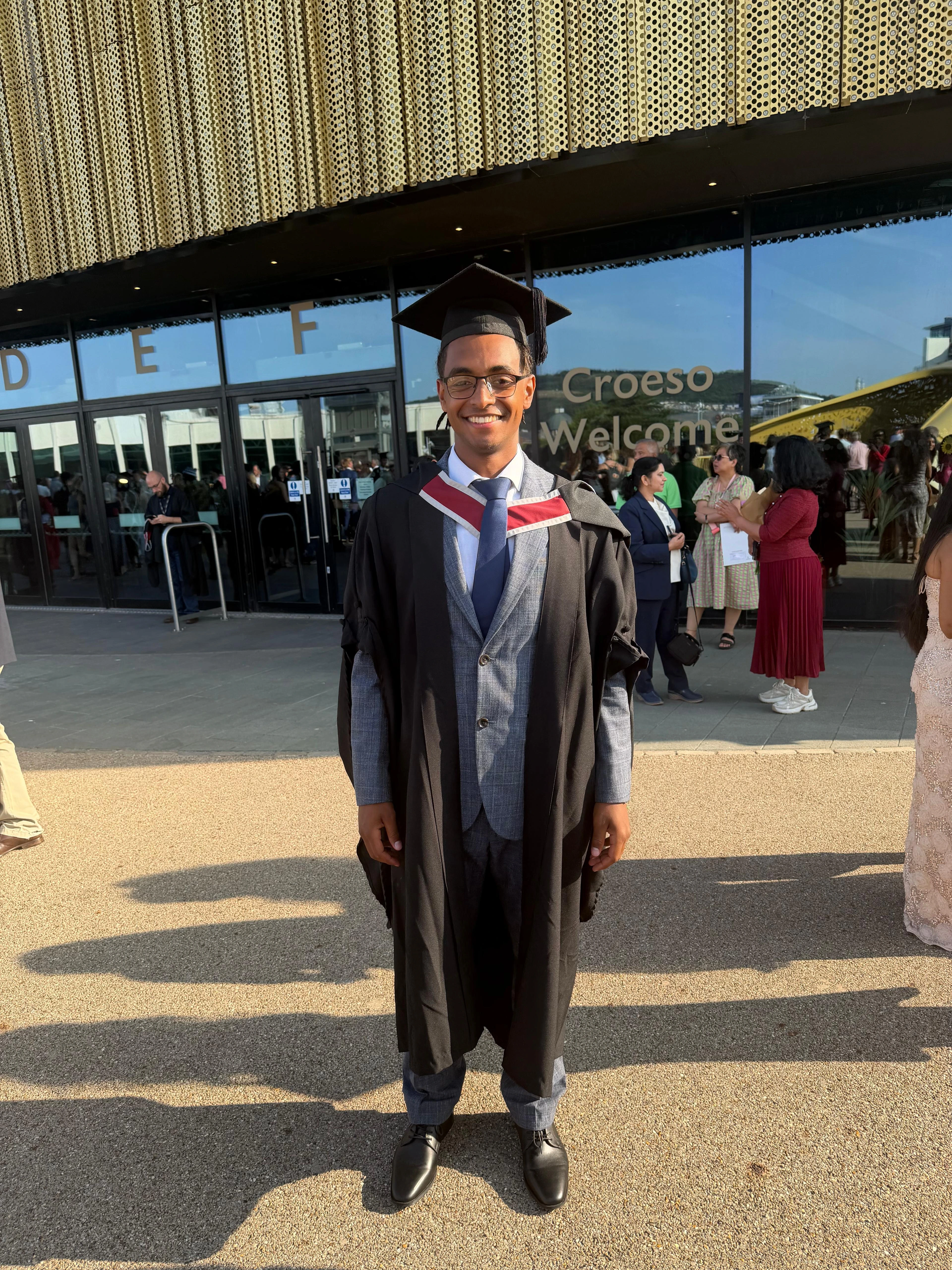 Cameron Hayward at his osteopathy graduation